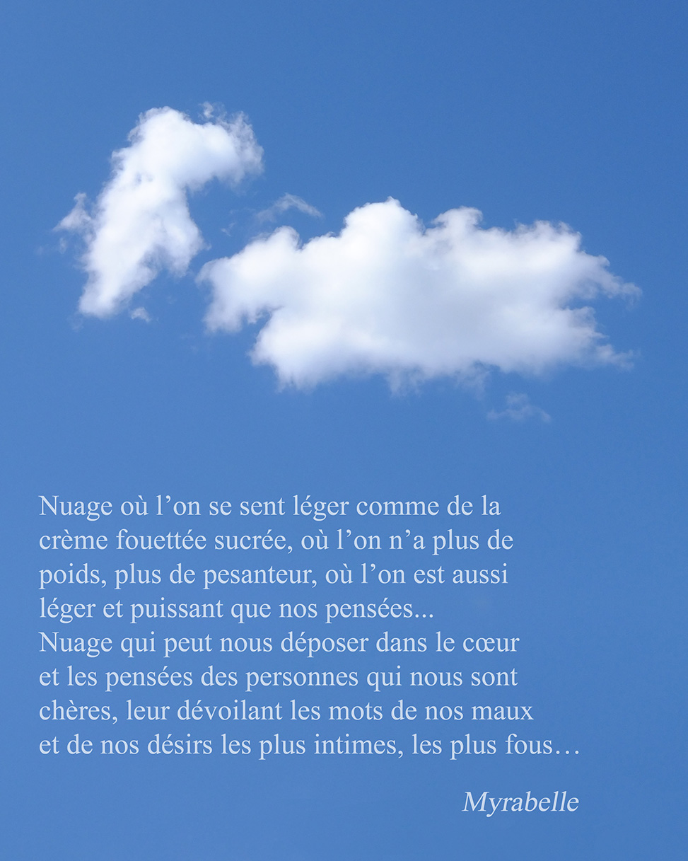 Légèreté, 2015, par Emmanuel Bertrand, texte par Myrabelle